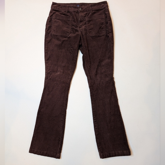 Arizona Jean Co. Brown Corduroy Faired Bell Bottom Pants Women Junior 13 - Picture 2 of 8